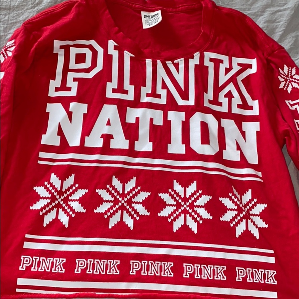 Victoria secret red Christmas shirt